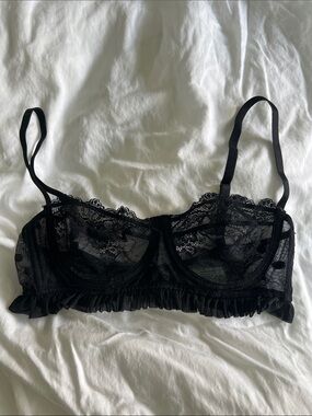 Honeydew Intimates Black Lace Underwire Bra